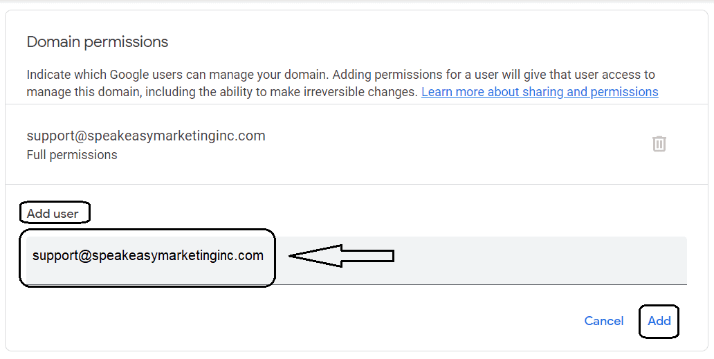 Domain Permission