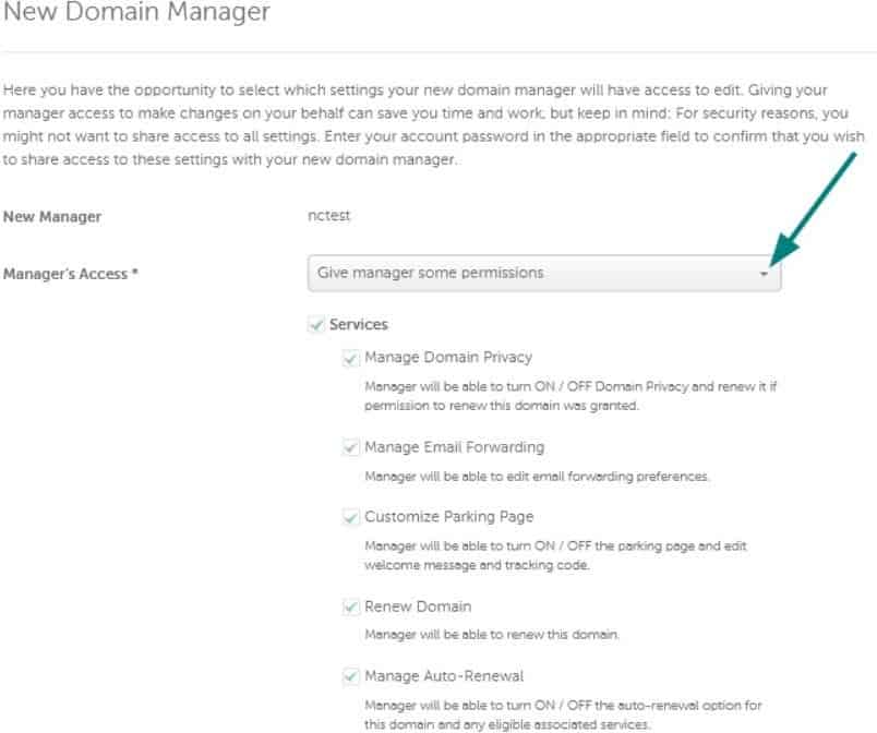 New Domain Manager