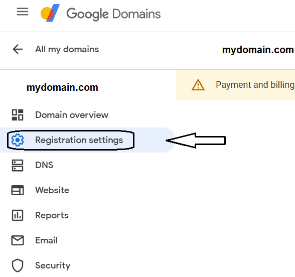 Registration Settings