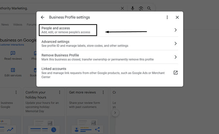 Managers. Add, Edit and remove profile manager